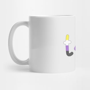 t4t (Nonbinary Pride Colors) Mug